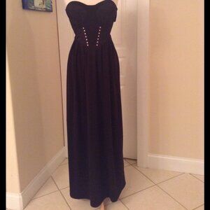 Kardashian Kollection Studded Corset Maxi Dress